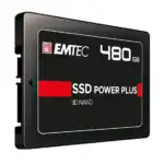 Disque SSD EMTEC 480 Go, stockage rapide pour ordinateur portable et PC, technologie NAND 3D, idéale pour le gaming, travail et sauvegarde de données.