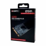 1242x2208, Carte mémoire SSD EMTEC avec capacité de 256 Go, compatible pour stockage rapide et fiable.