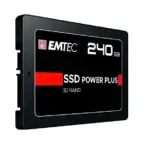EMTEC SSD Power Plus 240GB, stockage rapide et fiable pour ordinateurs et laptops, technologie 3D NAND, performance optimale.
