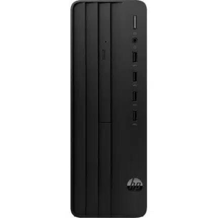 Clavier d'ordinateur de bureau HP noir avec ports USB, lecteur de carte SD et microphone, parfait pour une utilisation professionnelle ou à domicile.