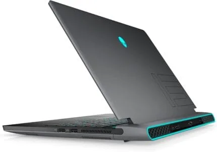 Ordinateur portable gaming Alienware avec écran haute performance, clavier rétroéclairé, hautes performances et design futuriste. Parfait pour les gamers et passionnés de technologie.