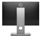 Dell moniteur professionnel en argent, vue arrière avec ports USB et alimentation électrique, conception élégante pour espace de travail moderne.