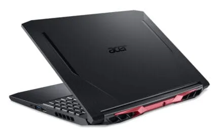 Ordinateur portable gaming Acer Nitro 5 noir avec design robuste et ventilation améliorée, idéal pour les gamers professionnels et amateurs, disponible chez DestockAfric.