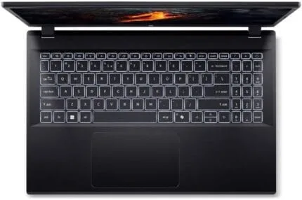 Clavier d'ordinateur portable moderne, convivial et ergonomique, idéal pour l'informaticien et le bureau, avec touches rétroéclairées pour un usage efficace dans tous les environnements.