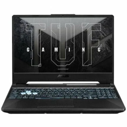 Ordinateur portable gaming Asus ROG avec clavier rétroéclairé, conçu pour les joueurs professionnels et amateurs, puissant et performant pour une expérience de jeu immersive.
