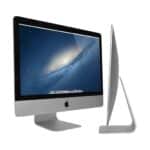 Ordinateur Apple iMac de bureau avec écran Retina 4K, design élégant et haute performance pour le commerce et la création numérique.