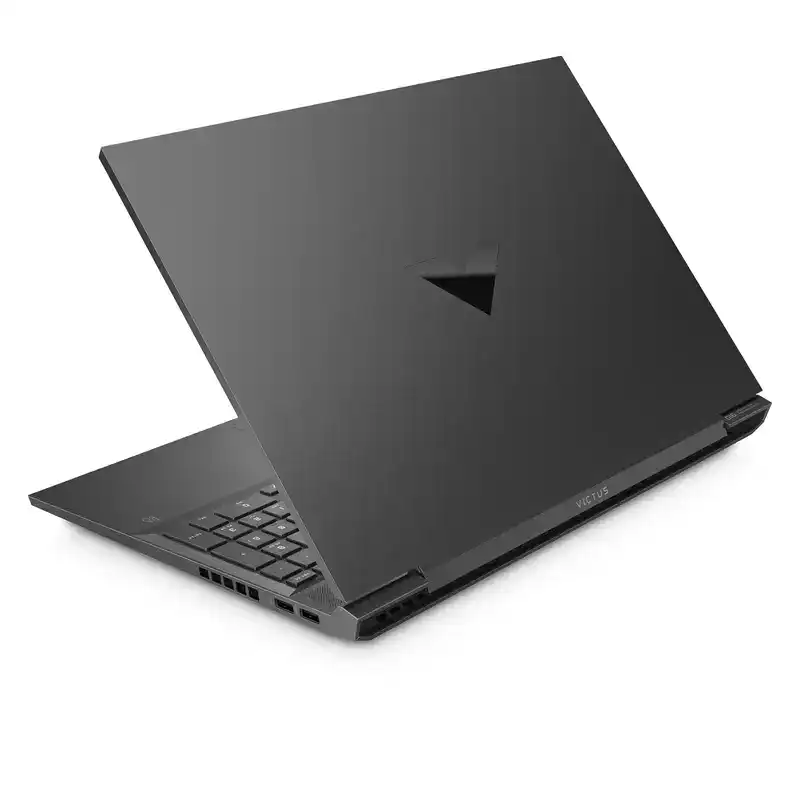 Laptop gaming vendu en déstockage, design noir élégant, puissance et performance, idéal pour le gaming et les tâches intensives, livraison rapide en Afrique.