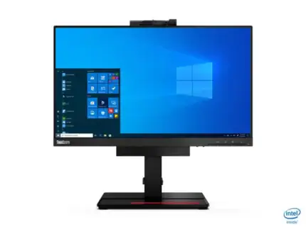 Écran d'ordinateur professionnel Lenovo ThinkCentre, idéal pour bureautique et travail quotidien, résolution HD, ergonomique, avec connectivité avancée.