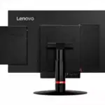 Écran Lenovo noir avec support réglable et ports USB, matériel informatique en vente à prix réduit.