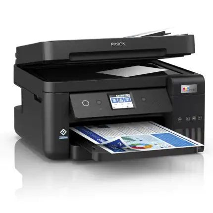 Imprimante multifonction Epson EcoTank, idéale pour la bureautique, impression, copie et numérisation à domicile ou au bureau.