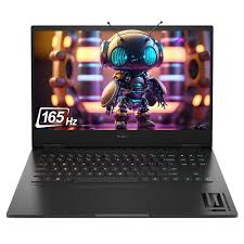 Alien robot cosplayer, standing on a futuristic stage, with vibrant neon lights and a sci-fi atmosphere, 165Hz gaming laptop.