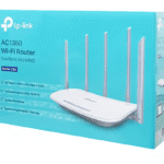 AC1350 routeur Wi-Fi TP-Link, nouvelle technologie dual-band, couverture améliorée avec cinq antennes, vitesse jusqu’à 867 Mbps 5 GHz, idéal pour la maison ou bureau, configuration facile.