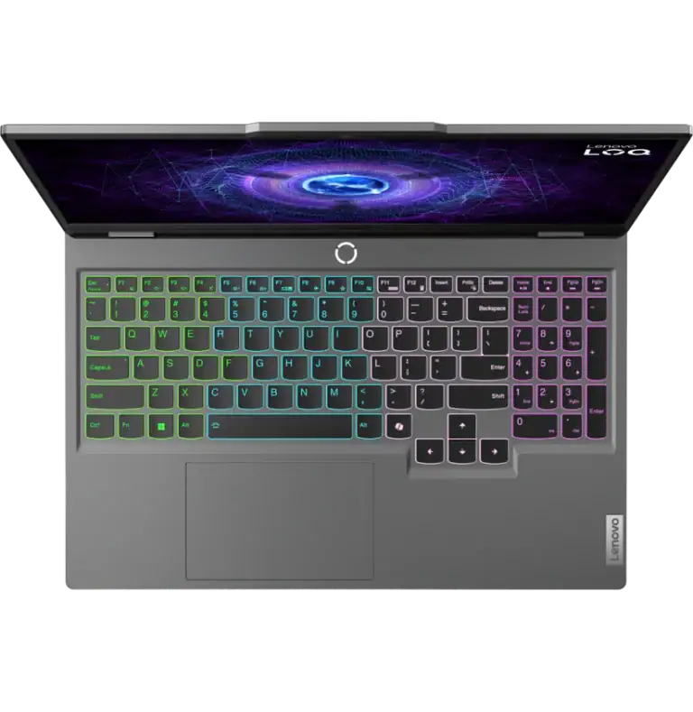 Clavier rétroéclairé pour ordinateur portable Lenovo avec touches multicolores, design moderne et élégant, idéal pour gaming et productivité, accessoire informatique innovant.