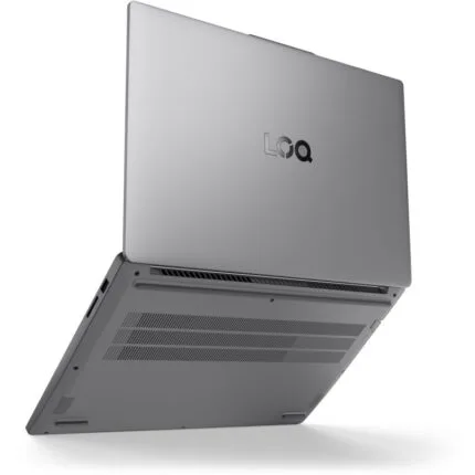 LQX ordinateur portable élégant en gris, avec logo visible, conçu pour une utilisation professionnelle et personnelle, offrant Performances et modernité.