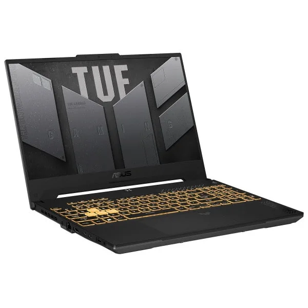 Clavier rétroéclairé sur ordinateur portable ASUS ROG Strix G15 pour gaming et performance.