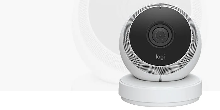 Caméra de sécurité Logi Circle 2 pour surveillance à domicile, résolution HD, connexion Wi-Fi, détection de mouvement, compatibilité smart home, idéal pour la sécurité domestique, vente en déstockage africain.