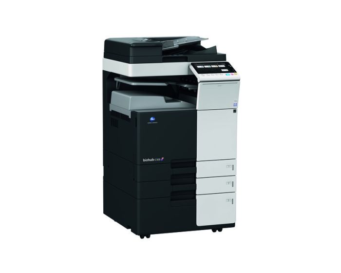 Imprimante multifonction professionnelle couleur pour bureau, impression, numérisation, photocopie, connectivité Wi-Fi, haute vitesse, fiabilité.